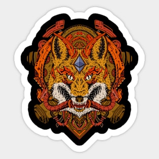 Mecha Fox v2 Sticker